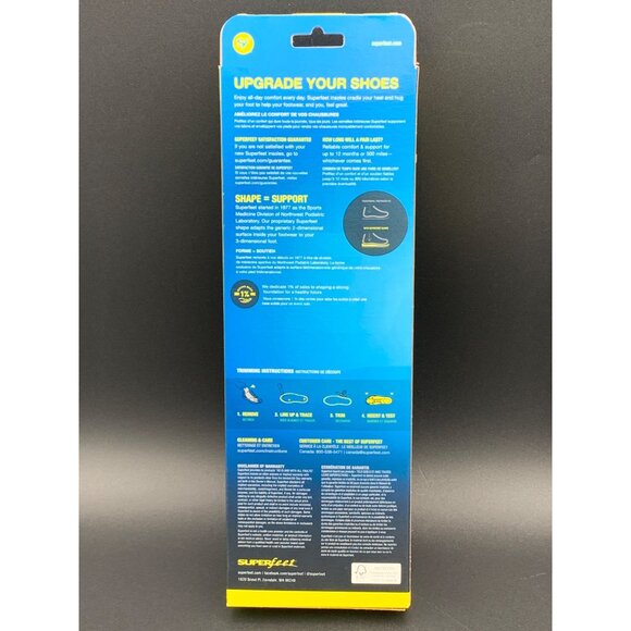 Superfeet Flex Thin Dynamic Comfort Insoles Size D M 7.5-9 W 8.5-10 Support - Picture 3 of 4